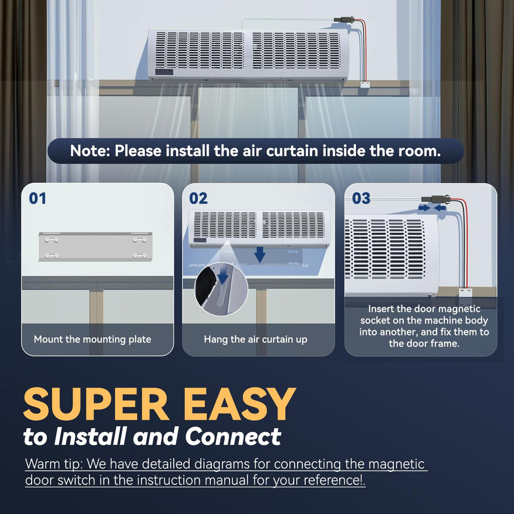 36'' Air Curtain with Remote Control 110V K30770