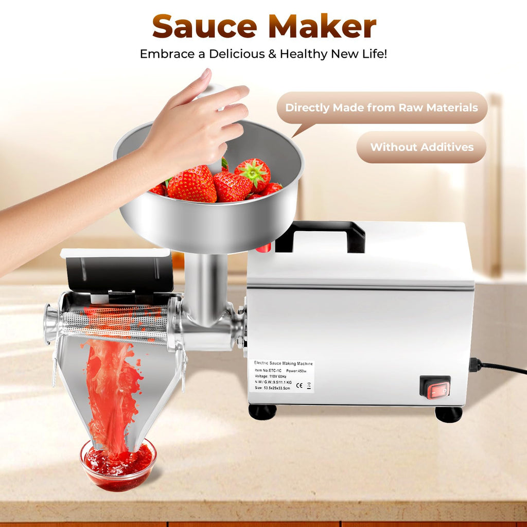 110V 450W Stainless Steel Electric Tomato Strainer Z341