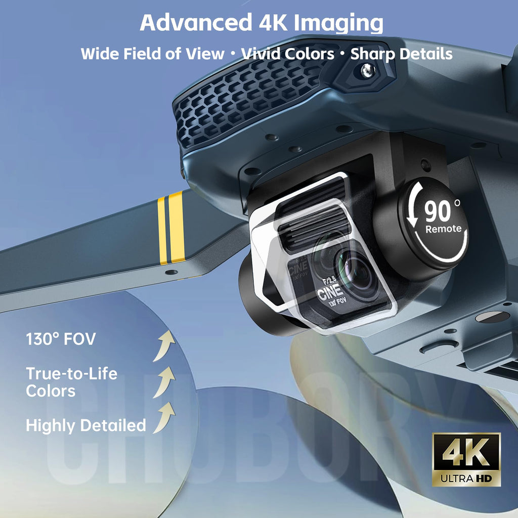 4K Camera Drone with 3 Batteries J63178