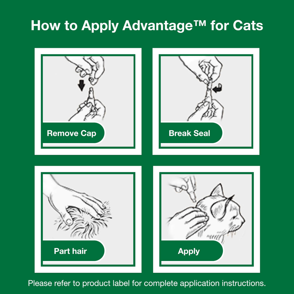 Topical Cat Flea Treatment and Prevention for Large Cats Over 9 lbs U862