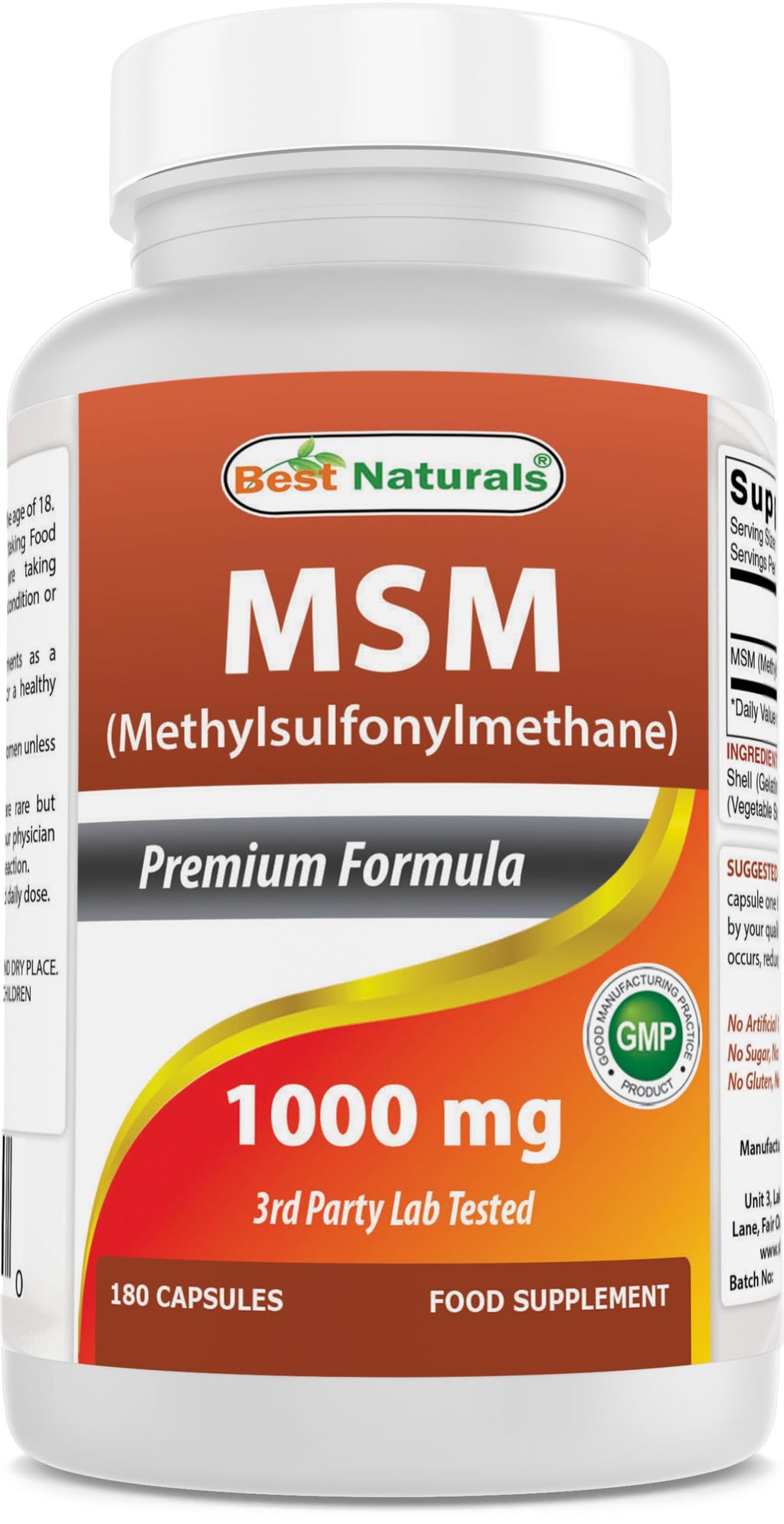MSM 1000 mg 180 Capsules W756879