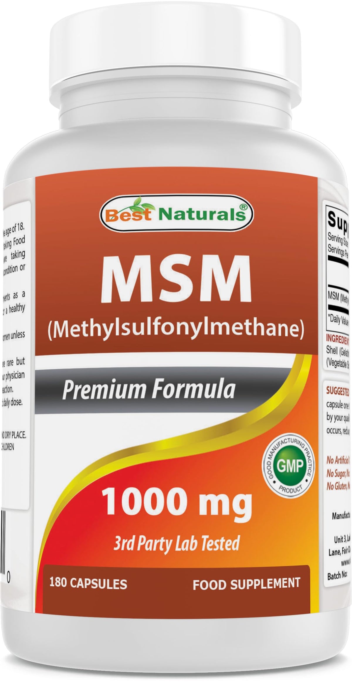 MSM 1000 mg 180 Capsules W756879