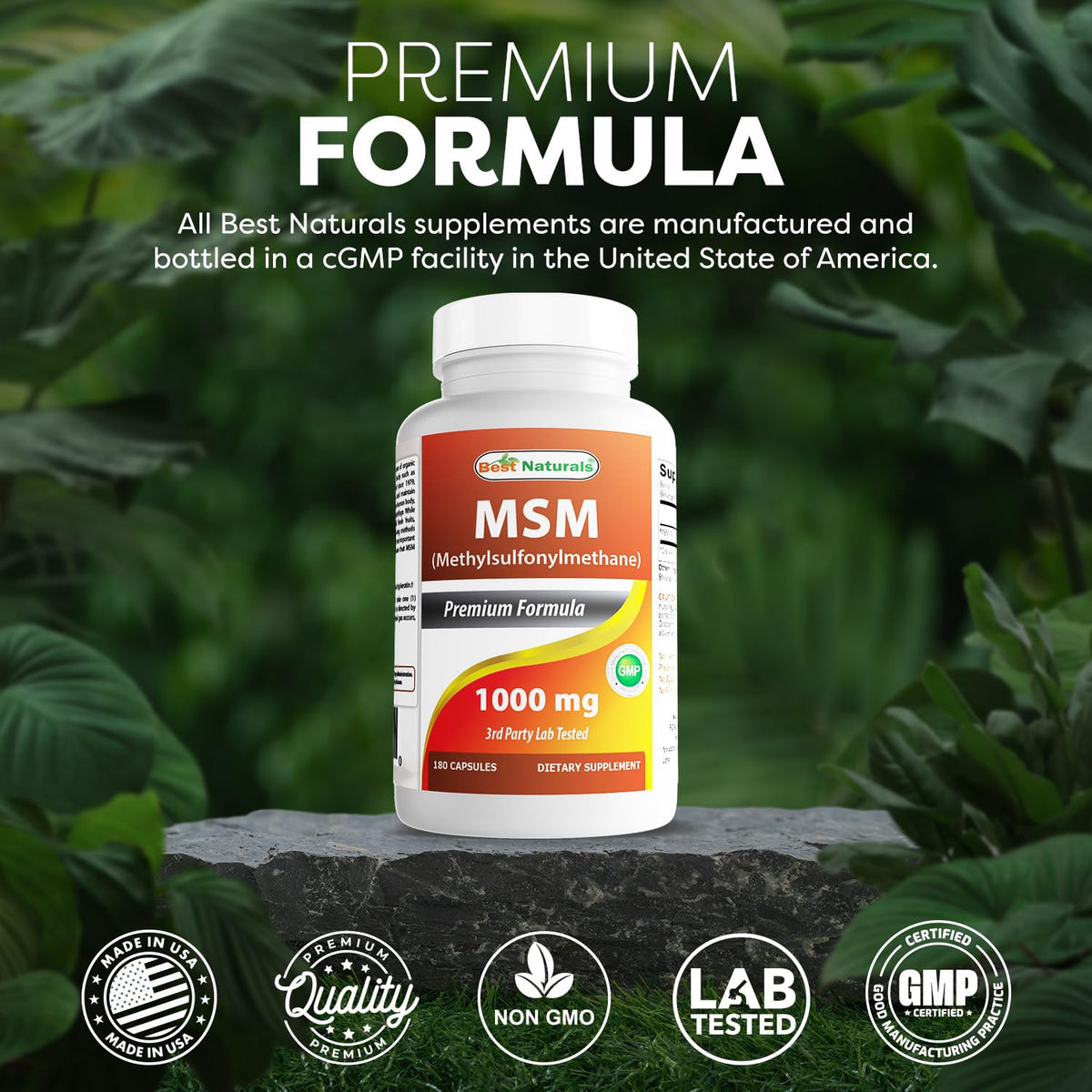 MSM 1000 mg 180 Capsules W756879