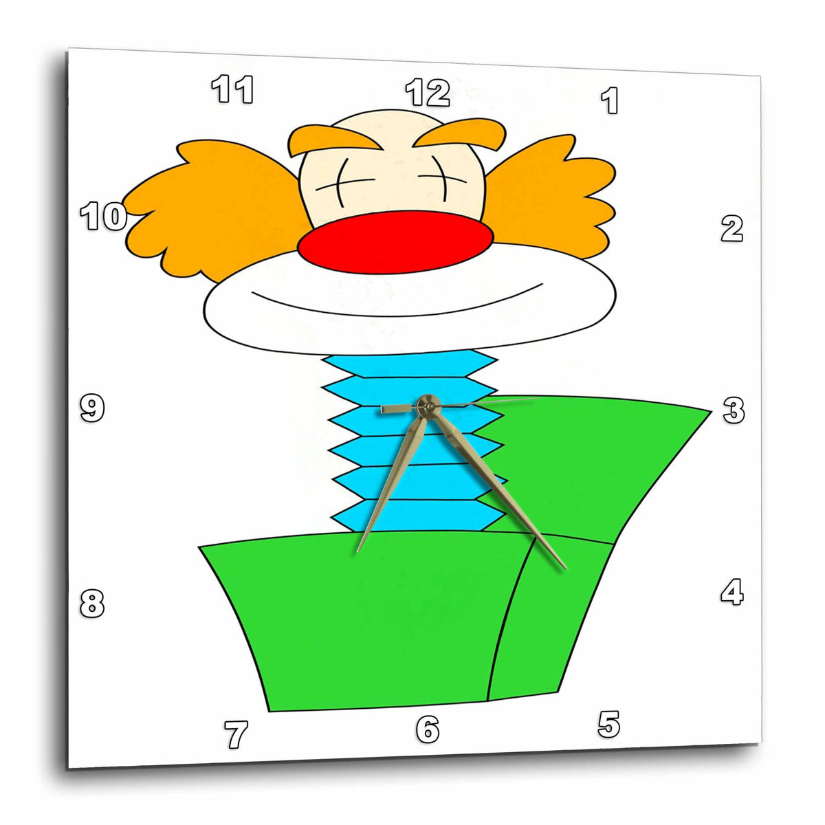 Cute Jack in the Box Wall Clock Q1403