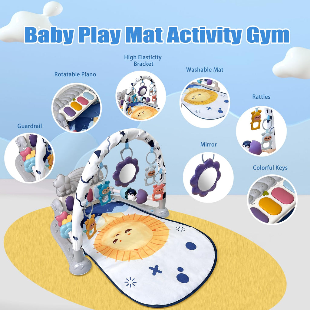 Baby Play Gym Mat and Activity Center with Music and Light K264
