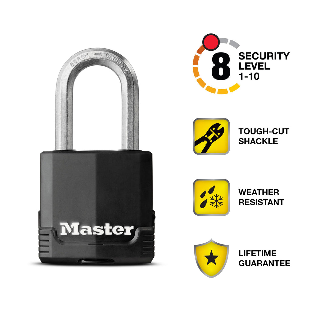 Heavy-Duty Keyed Outdoor Padlock 4-Pack C6923