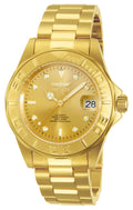 Gold Dial Stainless Steel Watch T194