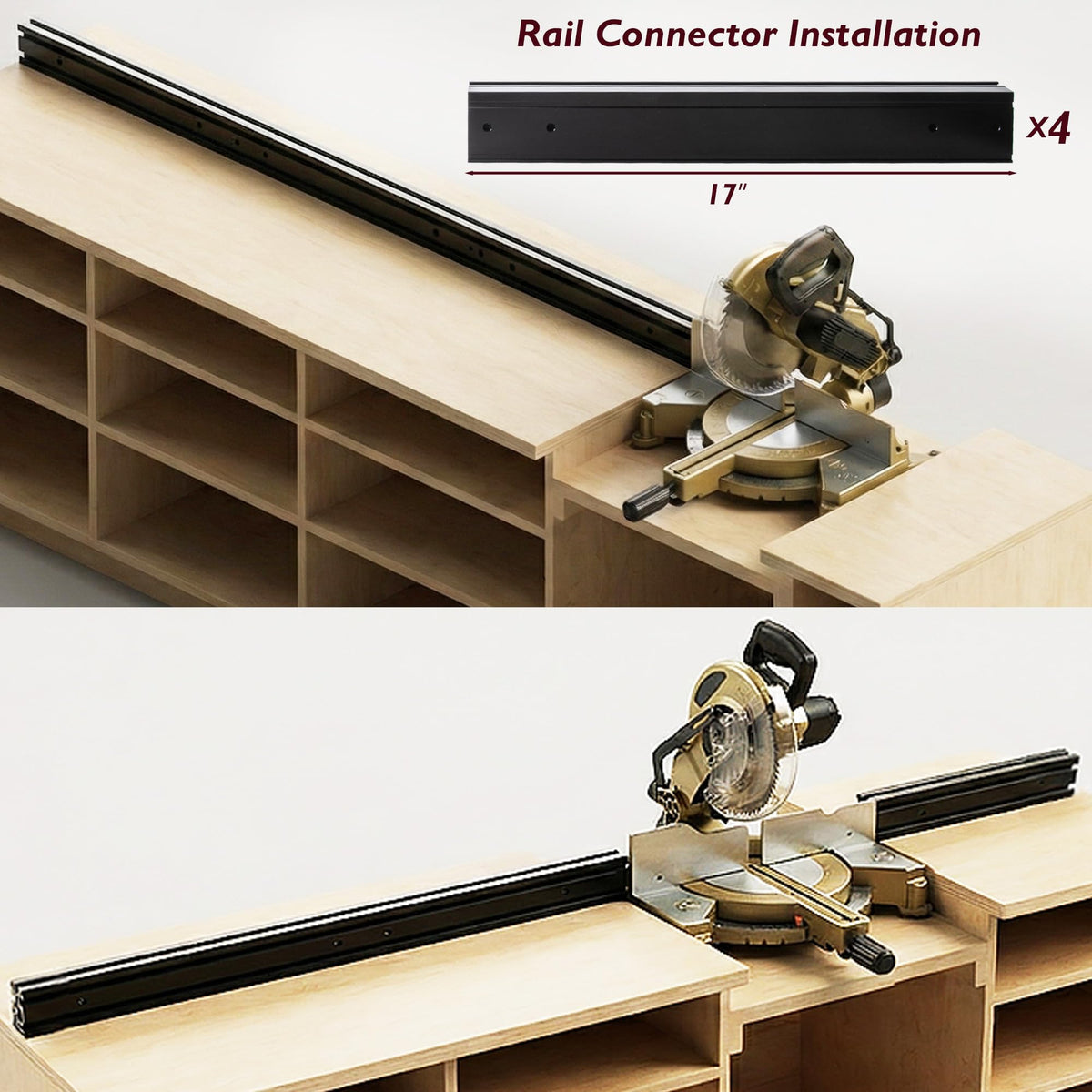 Miter Saw Fence System with Flip Stop A992656
