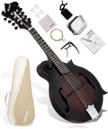 Hand-Carved Mahogany Acoustic Mandolin with Padded Bag R306346