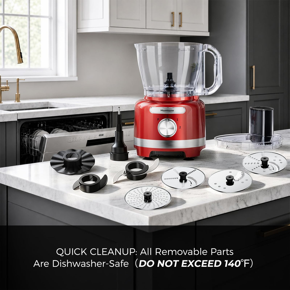 16 Cup Red Food Processor U652