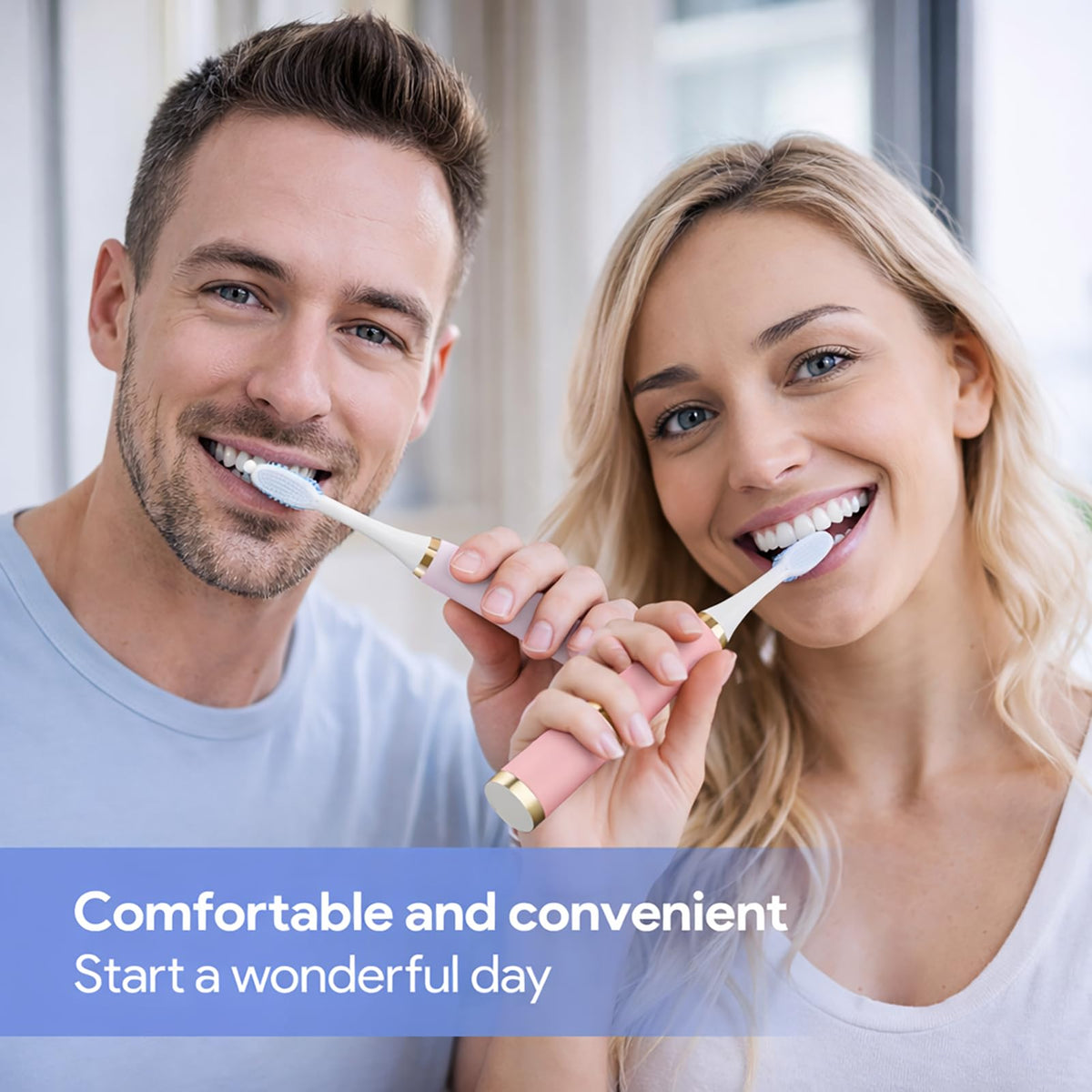 2 Pack Electric Toothbrush with 10 Replacement Brush Head H1962