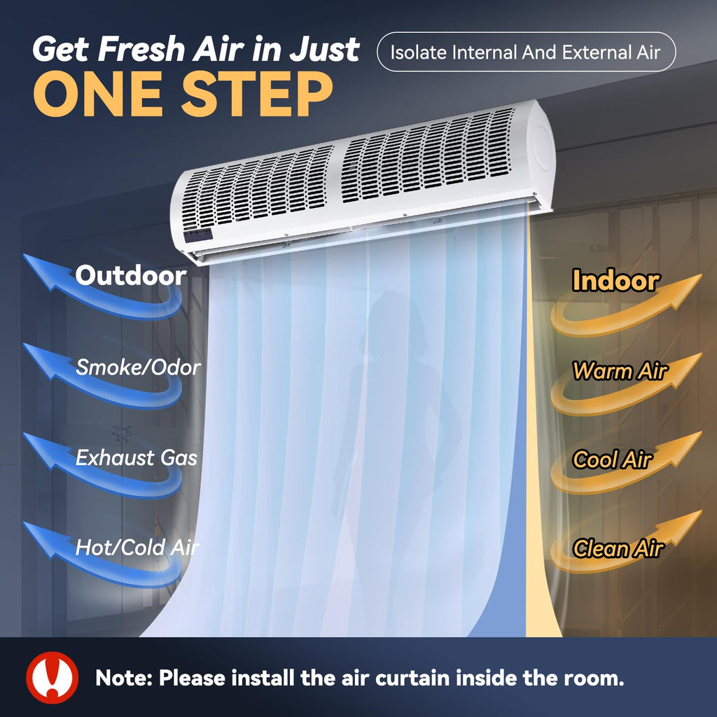 36'' Air Curtain with Remote Control 110V K30770