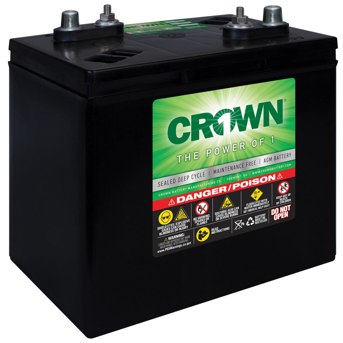 6V AGM Sealed Deep Cycle Battery 220Ah 4 Pack V570