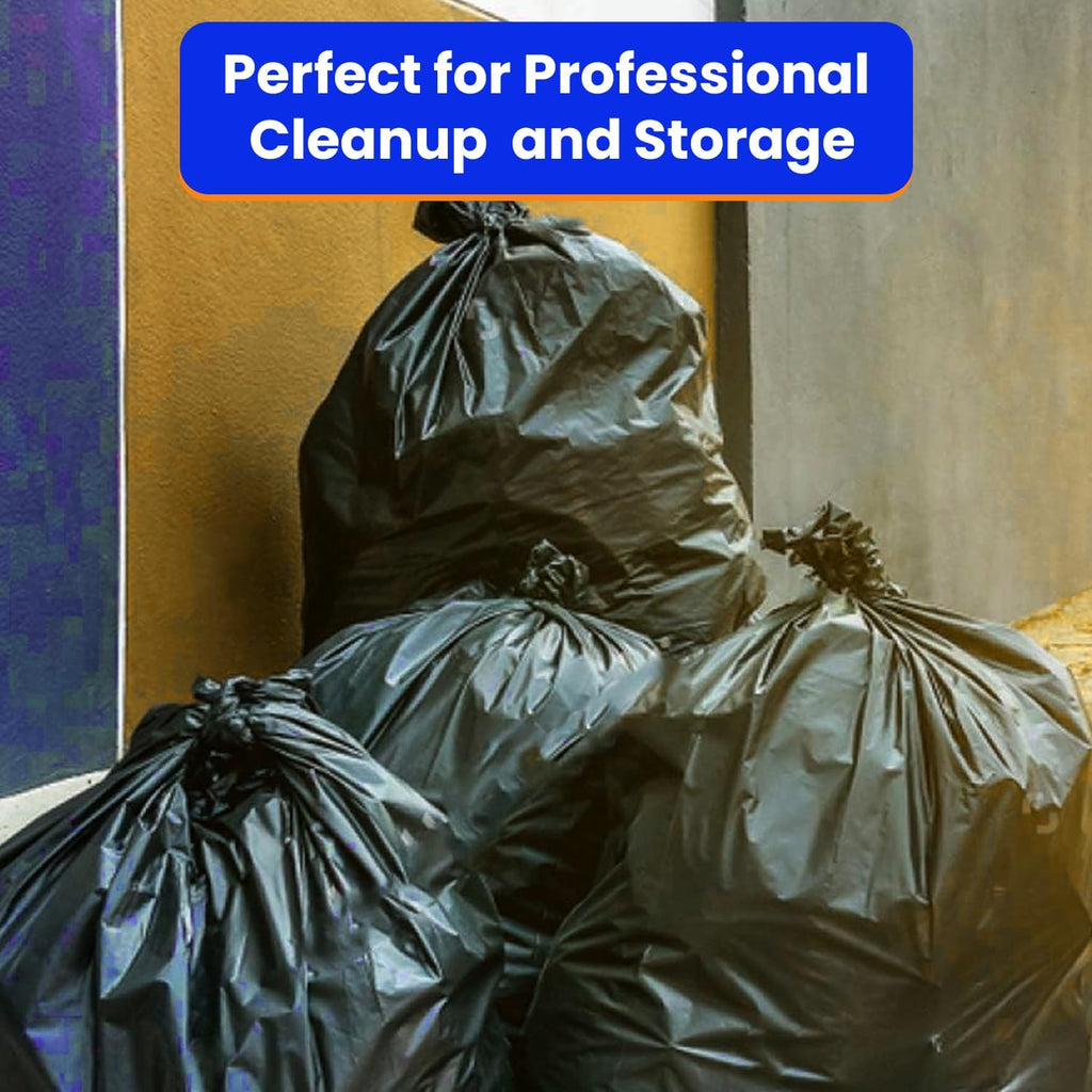 42 Gallon 32 Count Black 3 Mil Contractor Trash Bags O673
