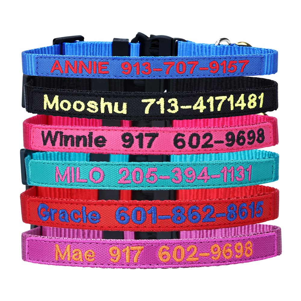 Nylon Cat Collar Breakaway with Bell T7301