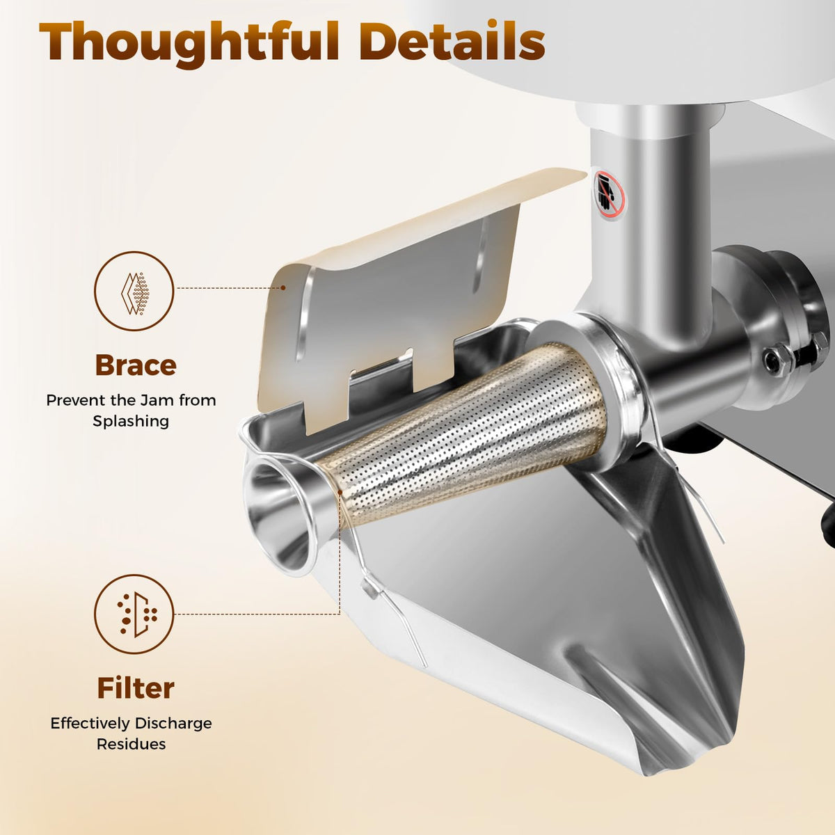 110V 450W Stainless Steel Electric Tomato Strainer Z341