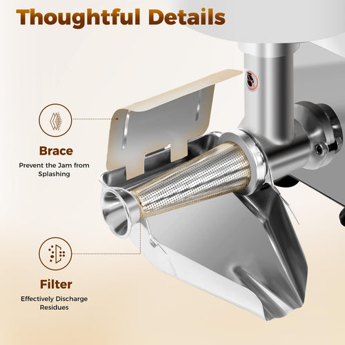 110V 450W Stainless Steel Electric Tomato Strainer Z341