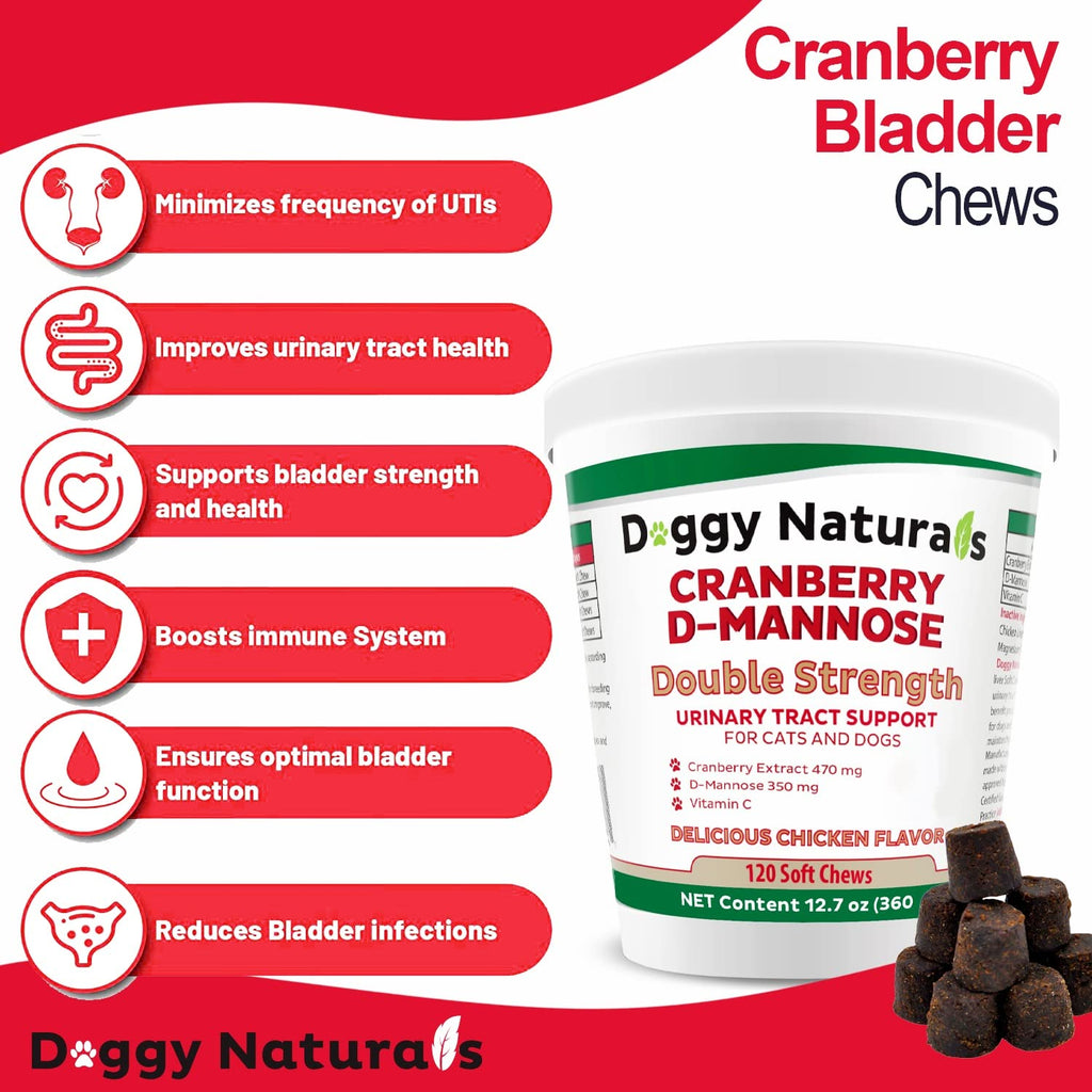 Cranberry D-Mannose Soft Chew 11.4 oz 120 Count Z7794
