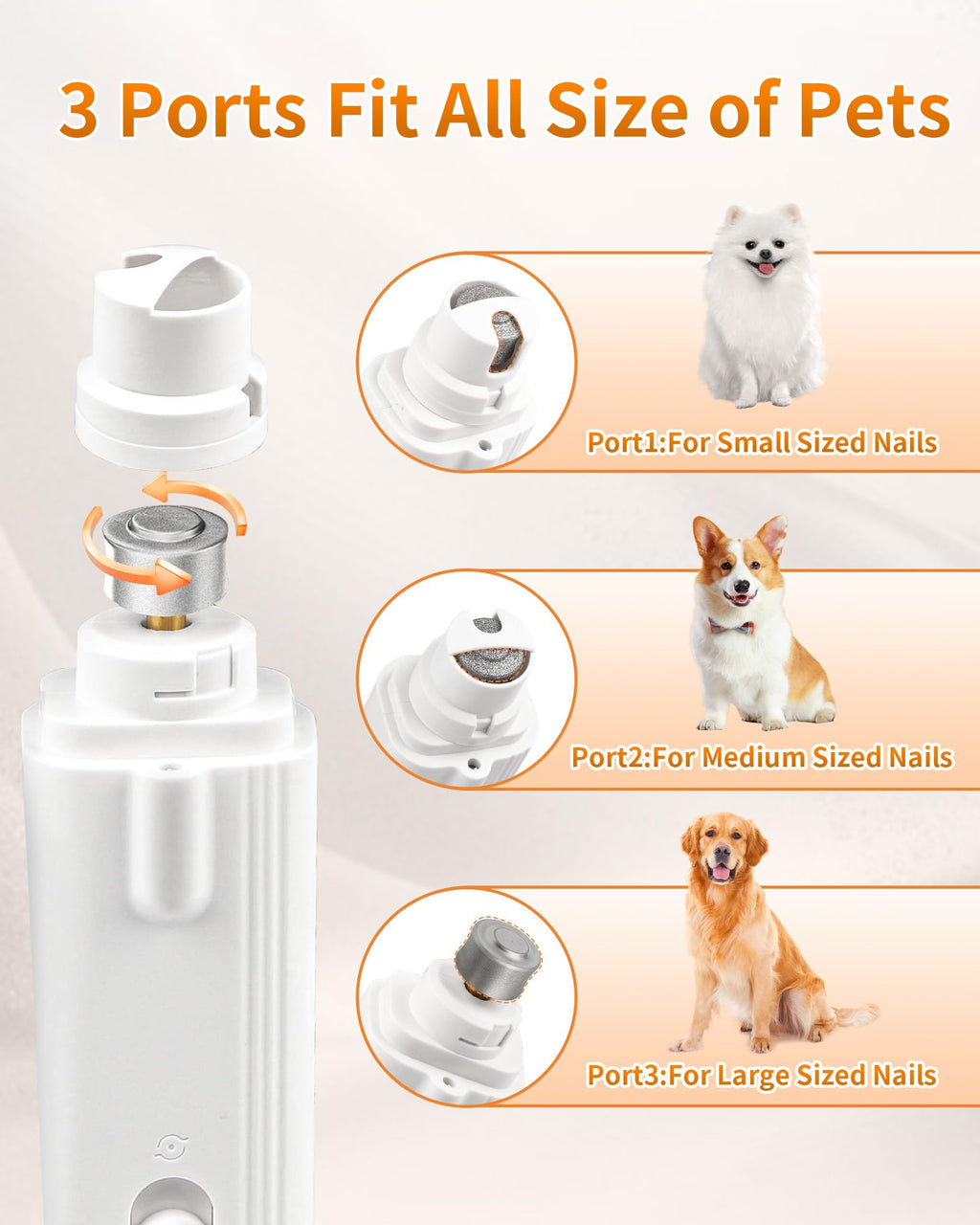 2-in-1 Dog & Cat Nail Clippers & Grinder with LED Light E524177