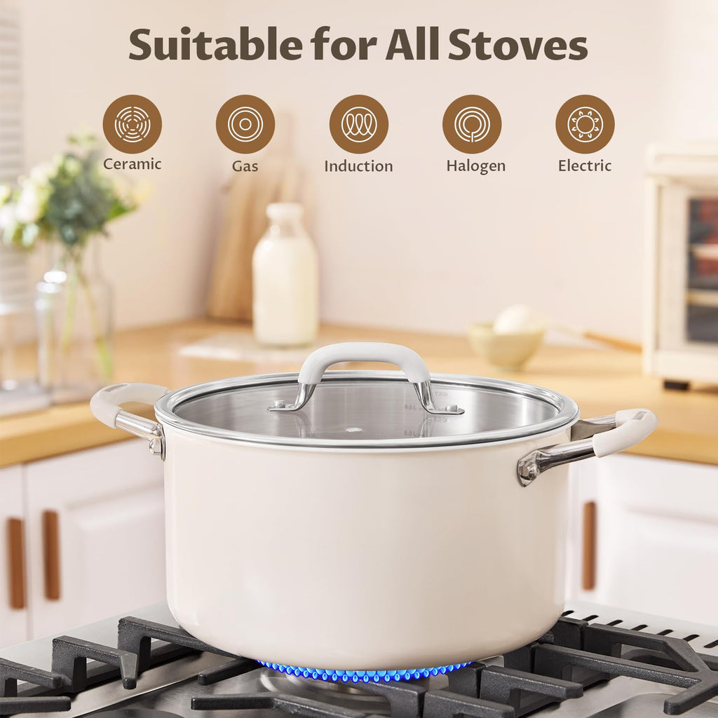 10QT 3-Ply Stainless Steel Stock Pot with Lid D935260