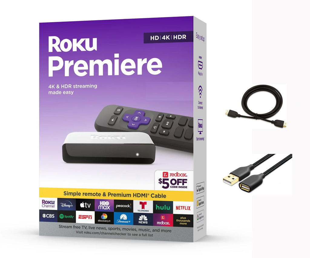 4K HDR Streaming Media Player with HDMI Cable and Remote S22329