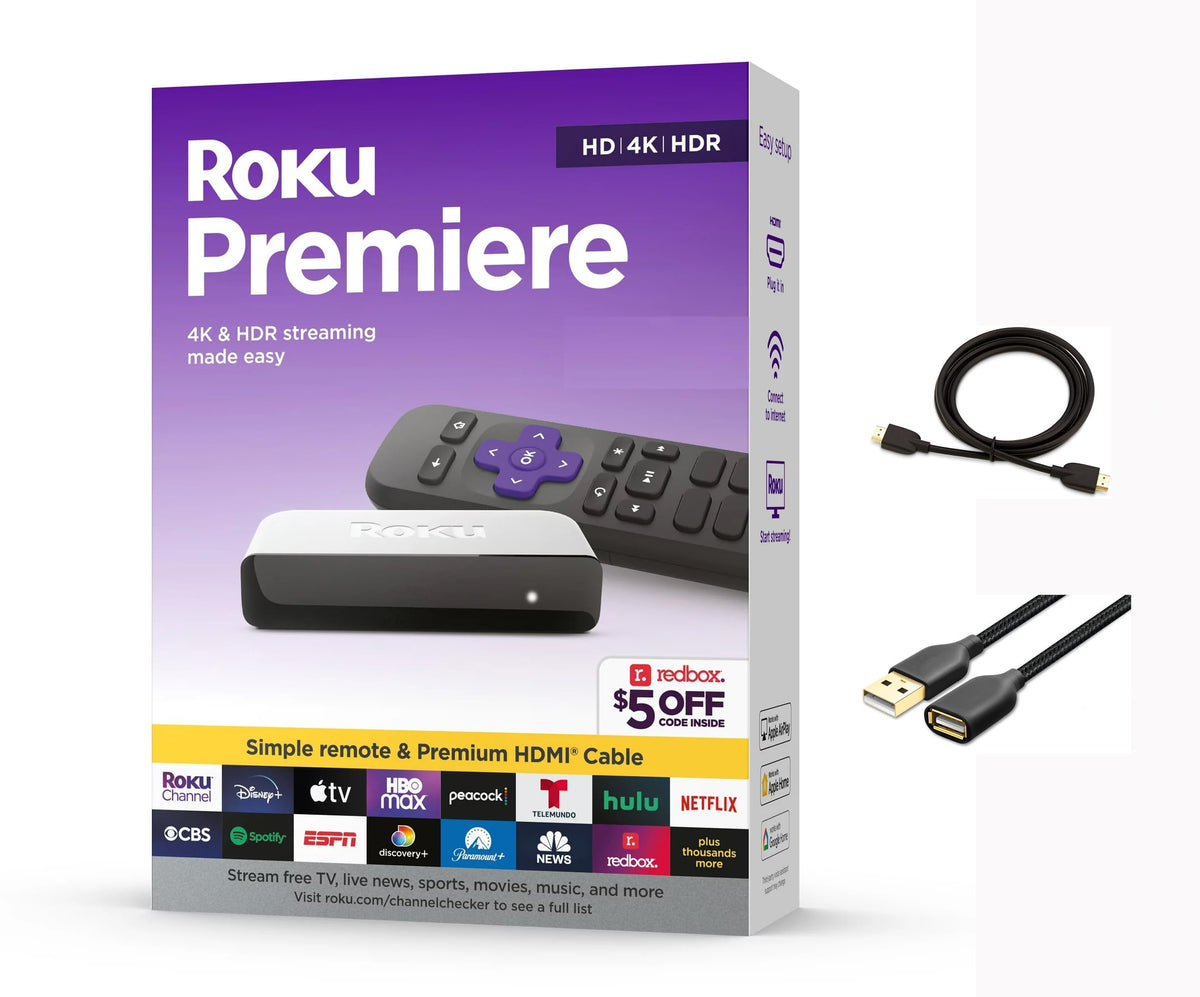 4K HDR Streaming Media Player with HDMI Cable and Remote S22329