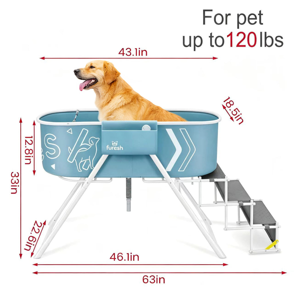 Foldable Dog Washing Station with Stairs M762572