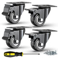 2 Inch Heavy Duty PU Caster Wheels, Set of 4 P9333