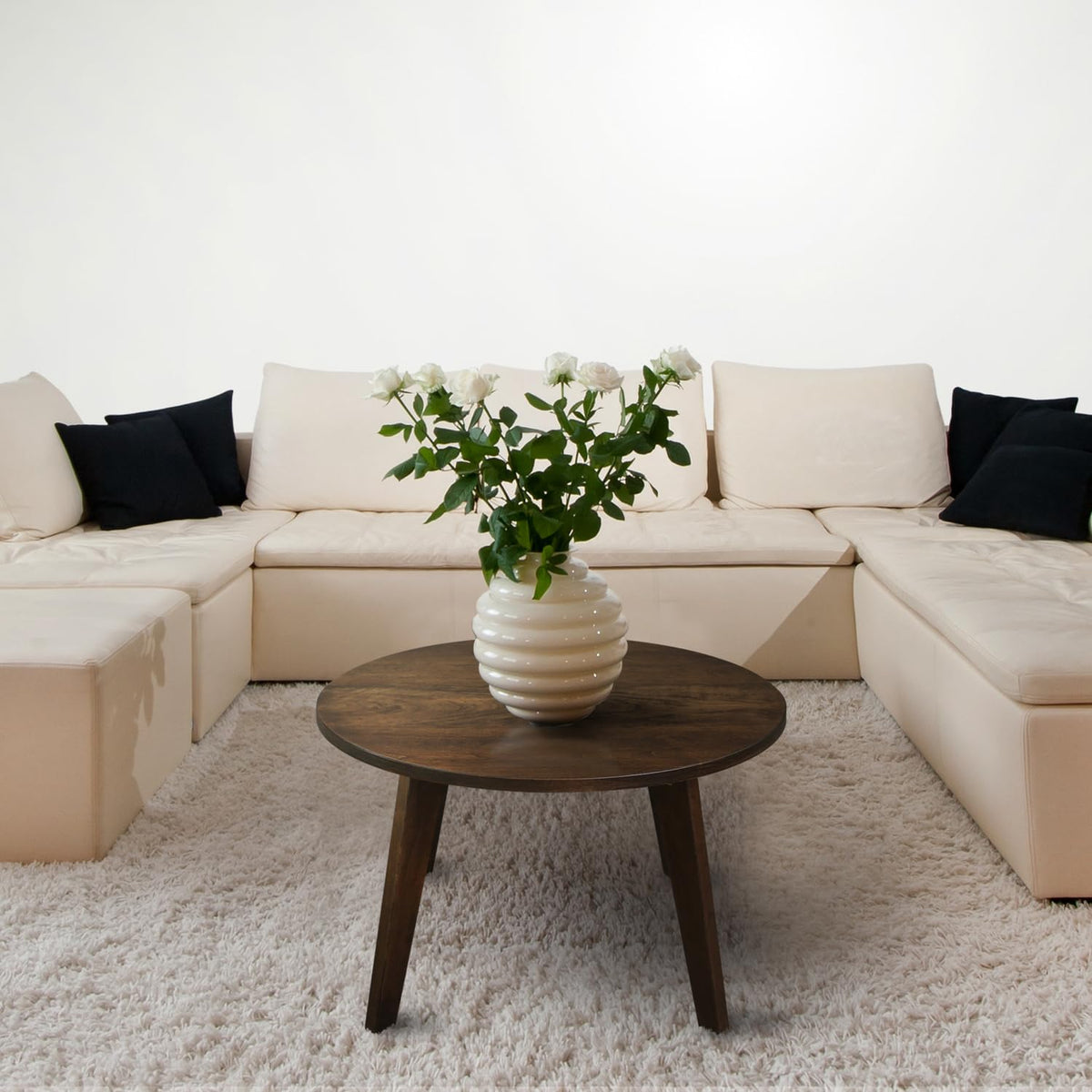 Hardwood Round Coffee Table W91748