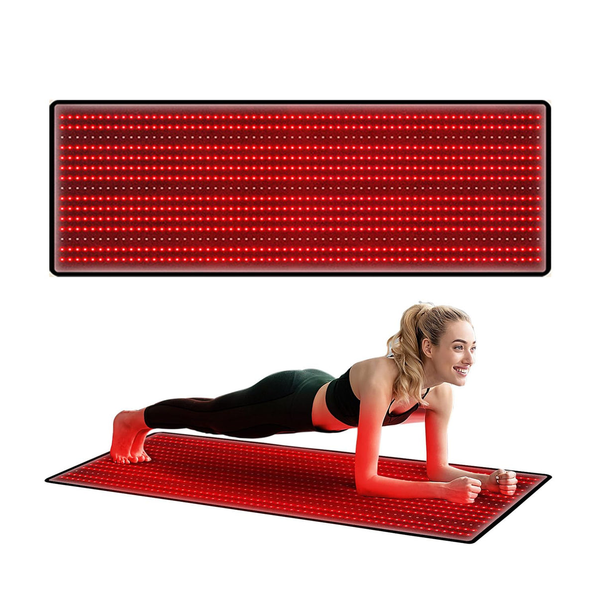 Red Light Therapy Mat 3840pcs LED 660nm 850nm 71''x 32'' W9501