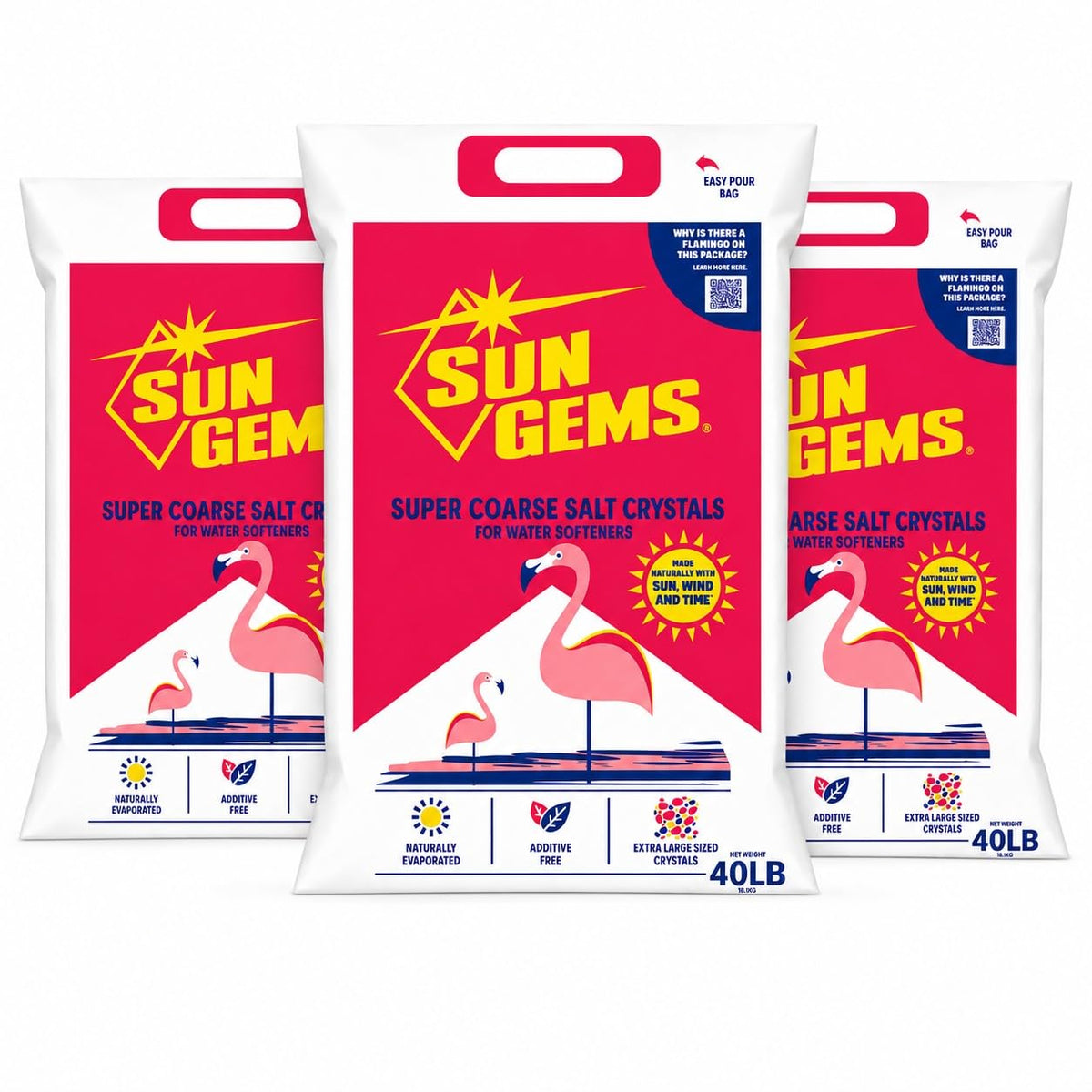 Super Coarse Water Softener Salt Crystals 40 lb Additive Free U6157