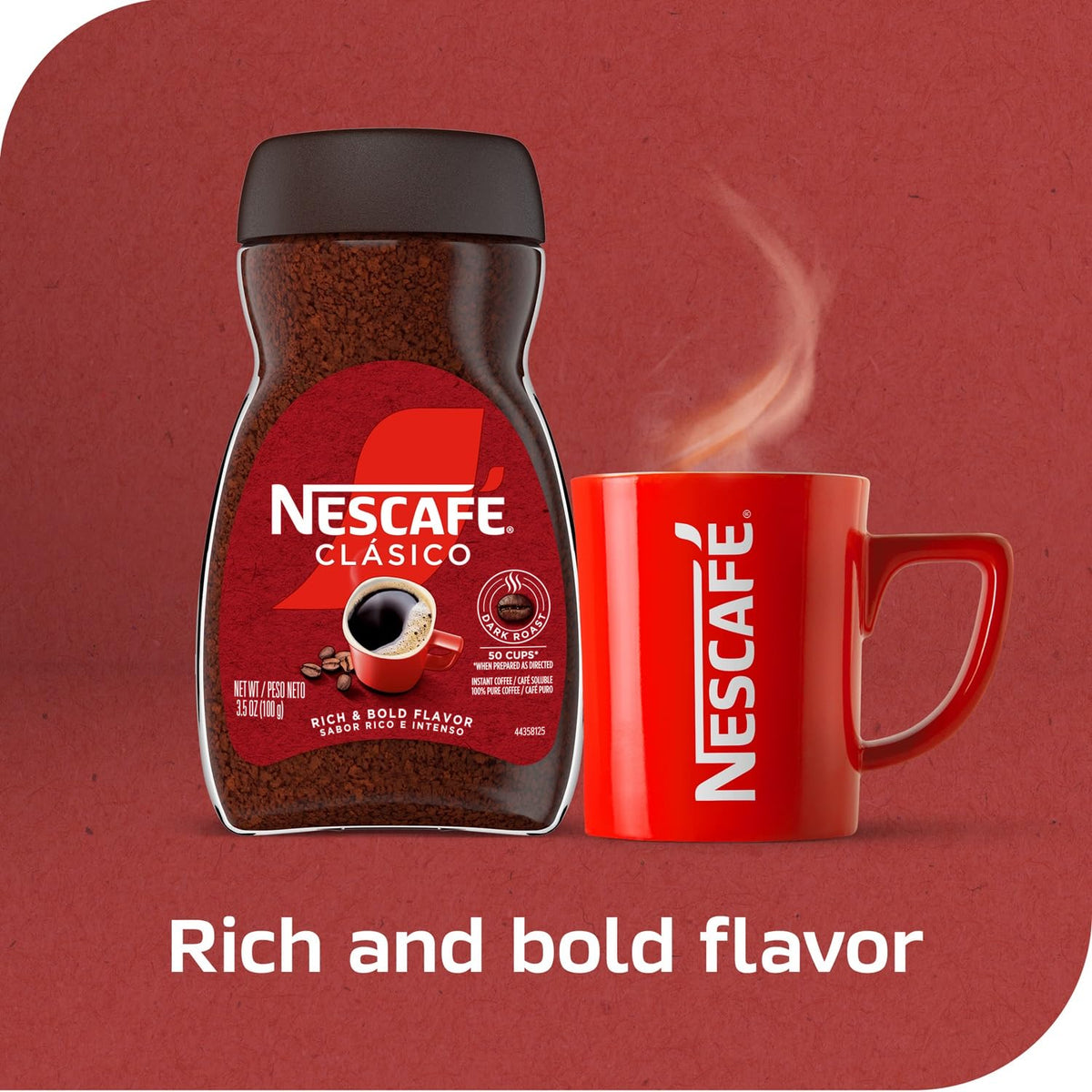 Dark Roast Instant Coffee 7 oz Jar T2638