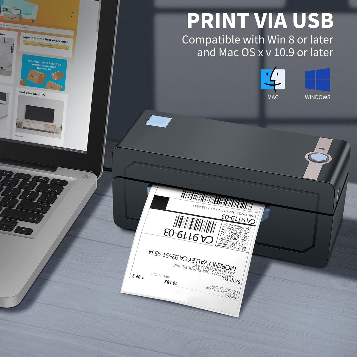 Bluetooth Thermal 4x6 Label Printer H999757