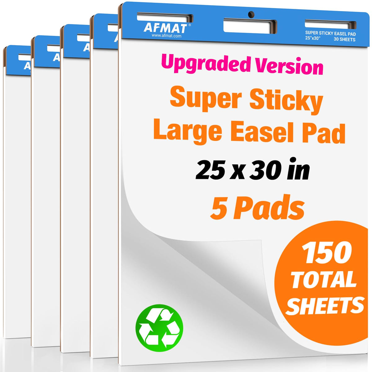 Sticky Easel Pads 25 in x 30 in 30 Sheets 5 Pads J54297