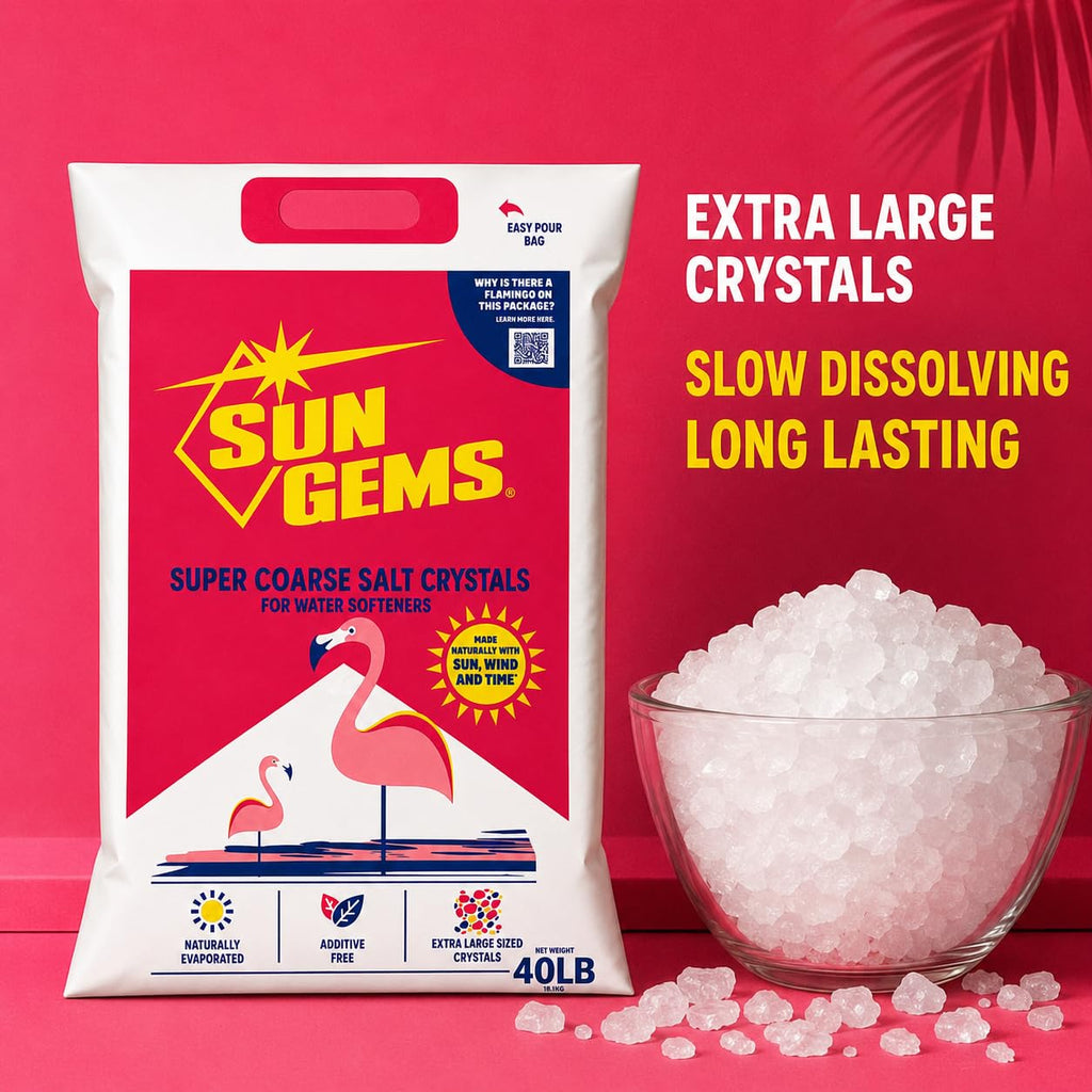 Super Coarse Water Softener Salt Crystals 40 lb Additive Free U6157