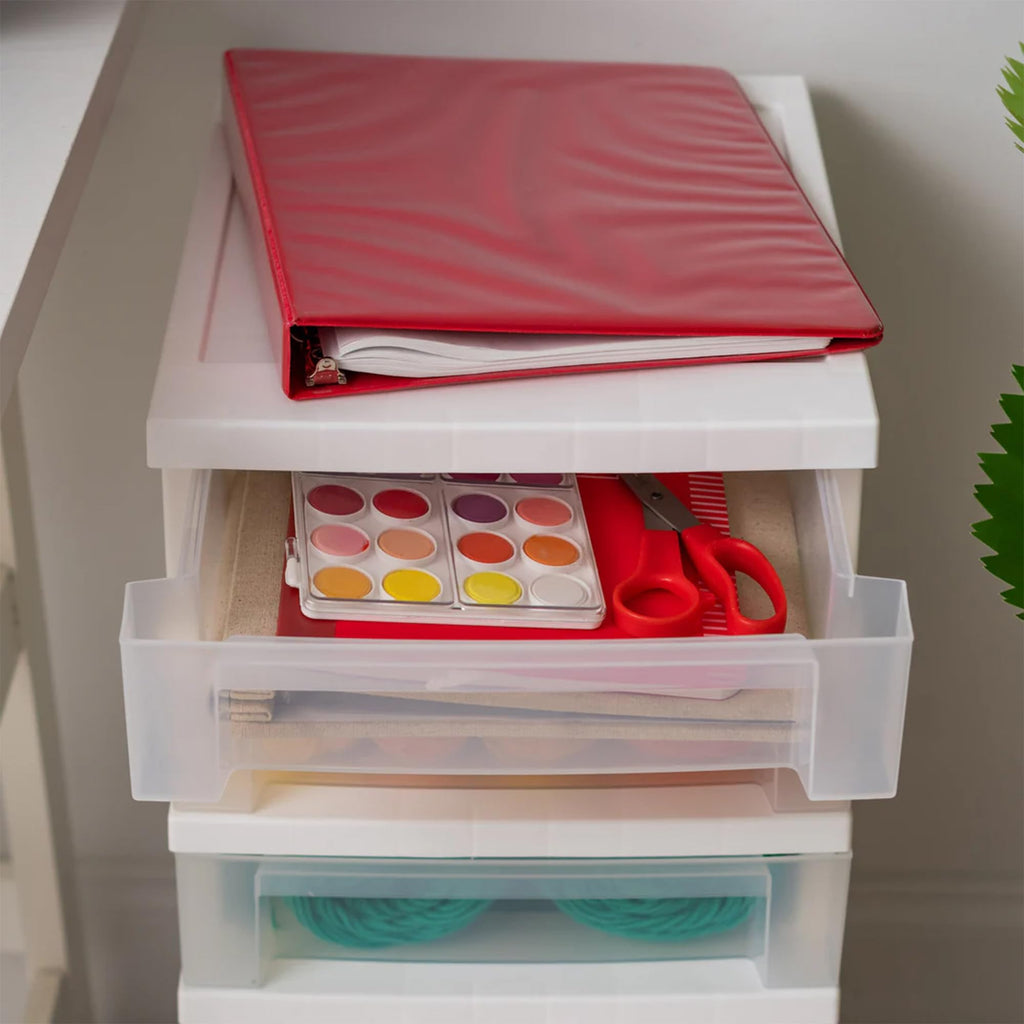 5 Drawer Rolling Storage Cart with Organizer Top O443356