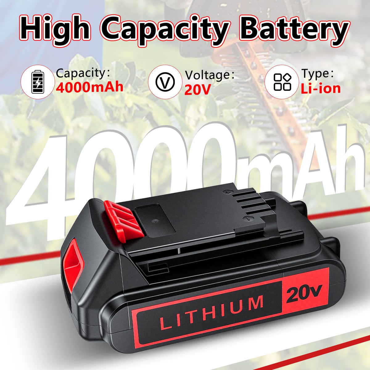 2-Pack 4.0Ah 20V Lithium Battery E469999