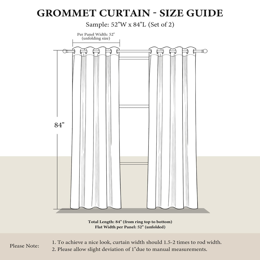 Silver Grey Pattern Curtains 52 x 84 Inch S987675