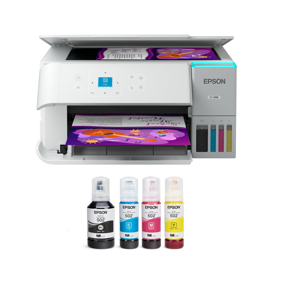 Wireless All-in-One Color Supertank Printer T6364