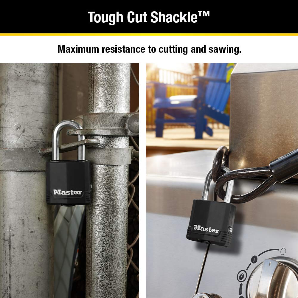 Heavy-Duty Keyed Outdoor Padlock 4-Pack C6923