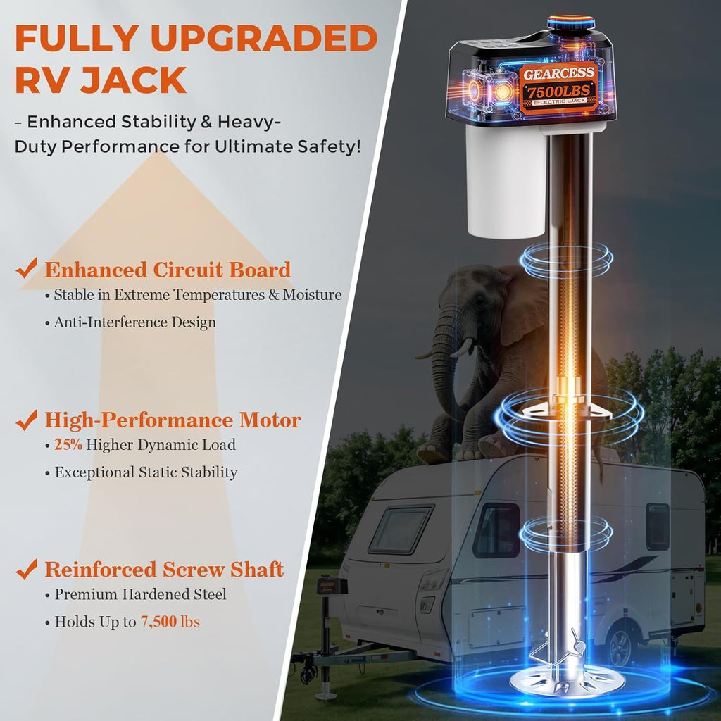 Electric Trailer Jack 7500LBS with Remote Y300702