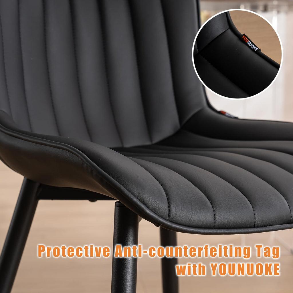 Black Dining Chairs Set of 2 P48741