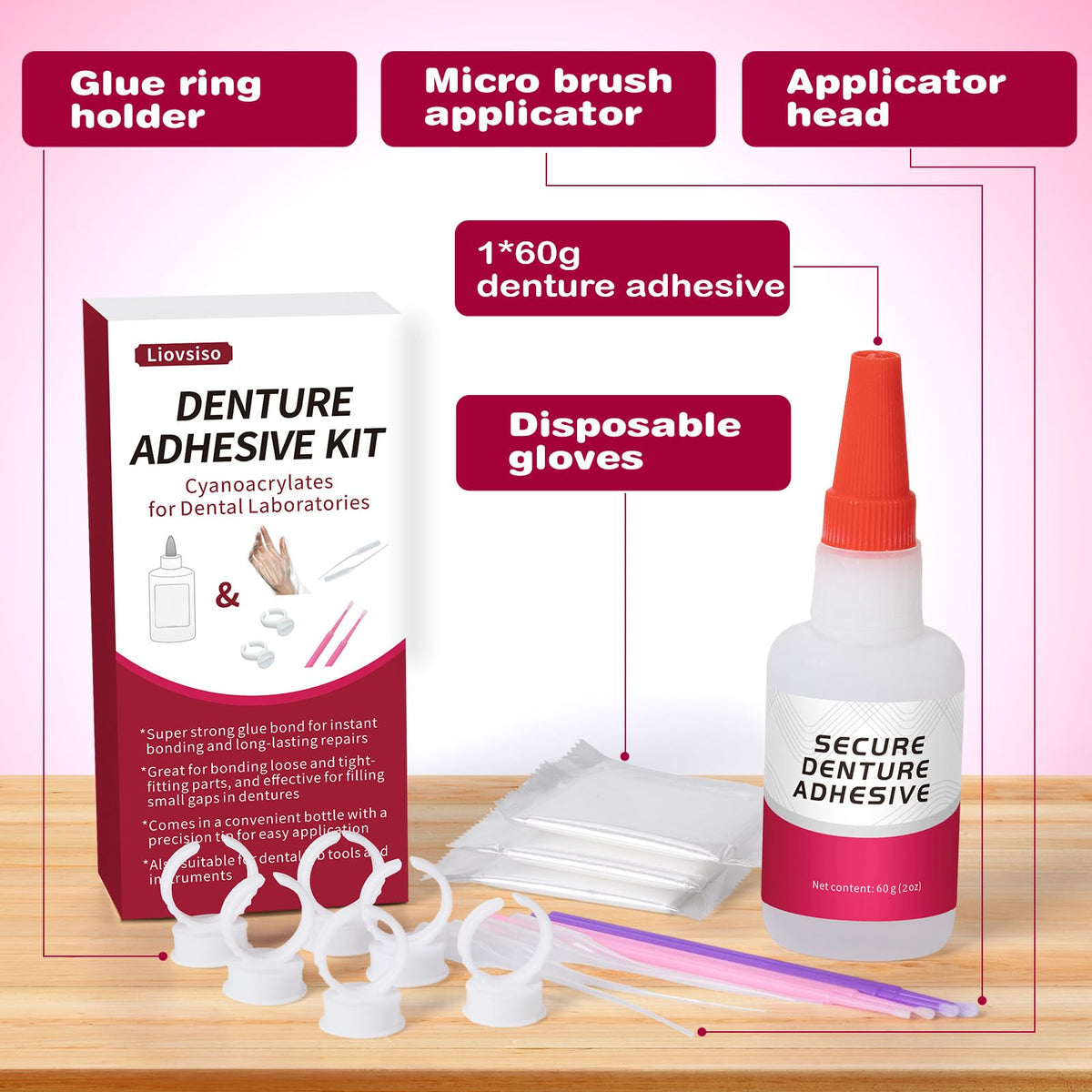 2 oz Dental Lab Instant Bonding Glue C823