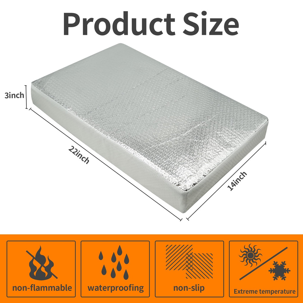 22 x 14 Inch RV Vent Insulator with Reflective Surface U877