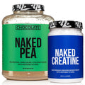 Chocolate Pea Protein Isolate 5LB and Micronized Creatine Monohydrate 500g Vegan Non-GMO K89922