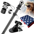 5ft Stainless Steel Flagpole with 3x5 Embroidered US Flag S205175