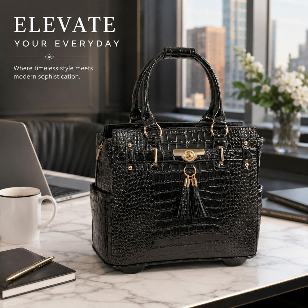 Rolling Laptop Bag for Women T951