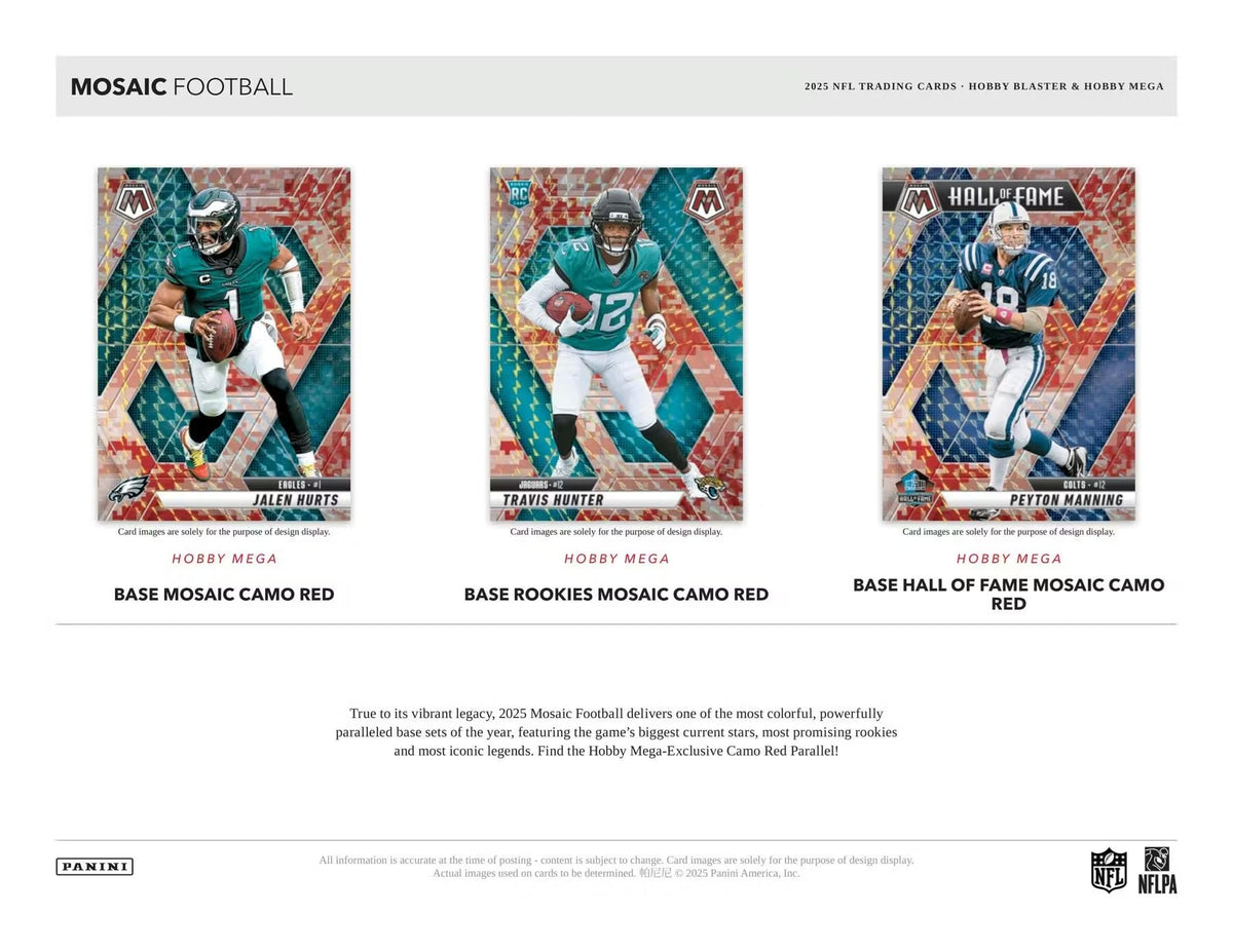 2025 Mosaic Football Trading Card Box Z23439