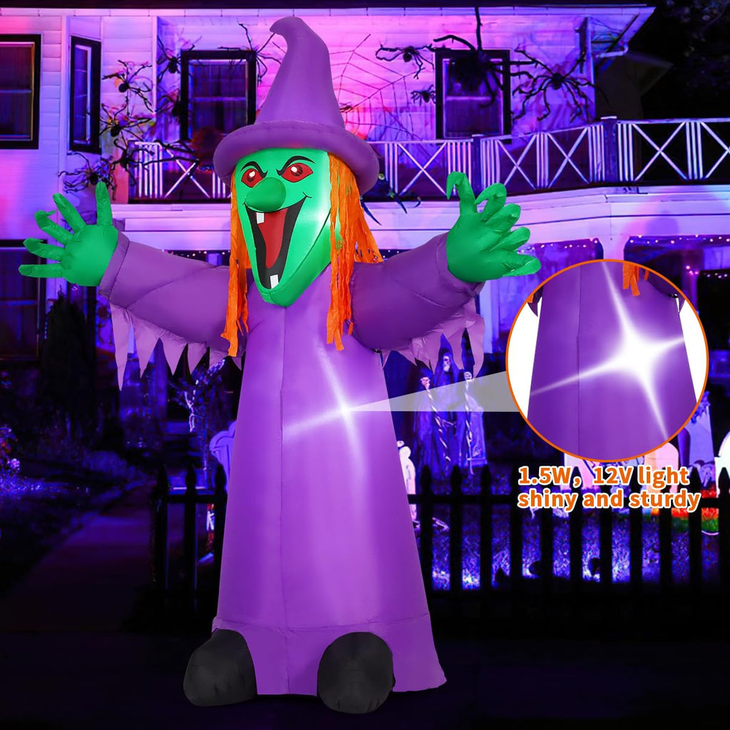 8FT Purple Halloween Inflatables with LEDs D953170
