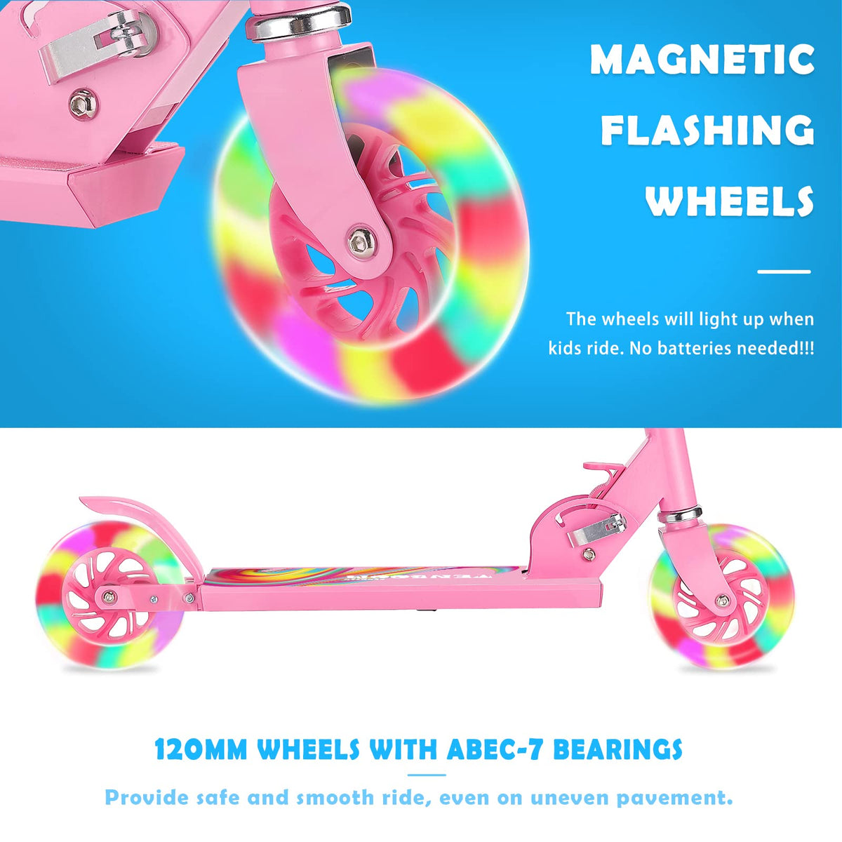 Folding Kids Scooter with Adjustable Handlebar K812849